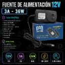 [ADP-123000] Fuente estándar DC 12V 3A