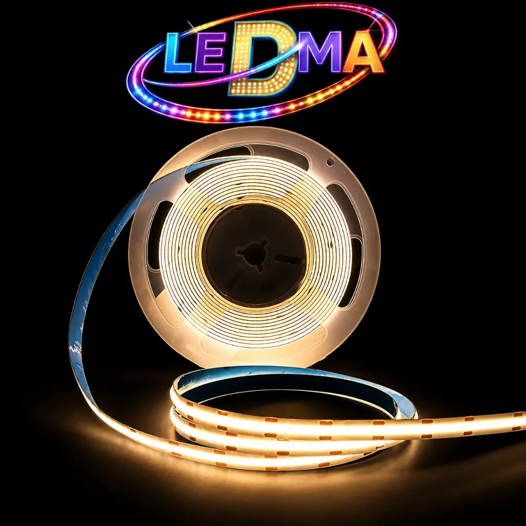 [CDD-320LED-220V B.Neutro] Tira led COB 220V - 320LED - 11w/m - 8mm (Neutro 4000K) ROLLO X10 METROS