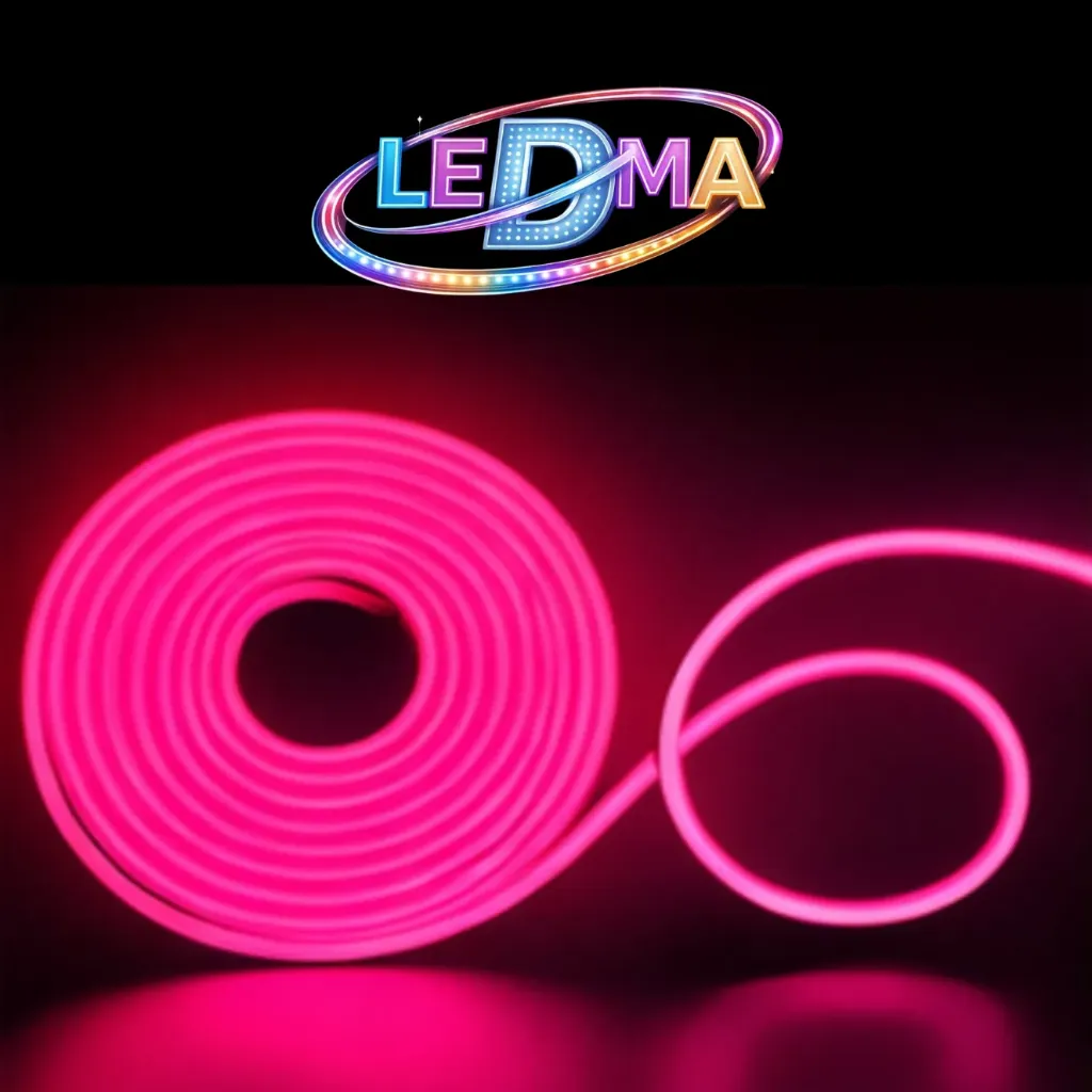 [2835-120LED-IP67-5+11MM 12V] Neon Flex 11x5 - 12v - ip65 exterior - 2835 - ROSA X METRO