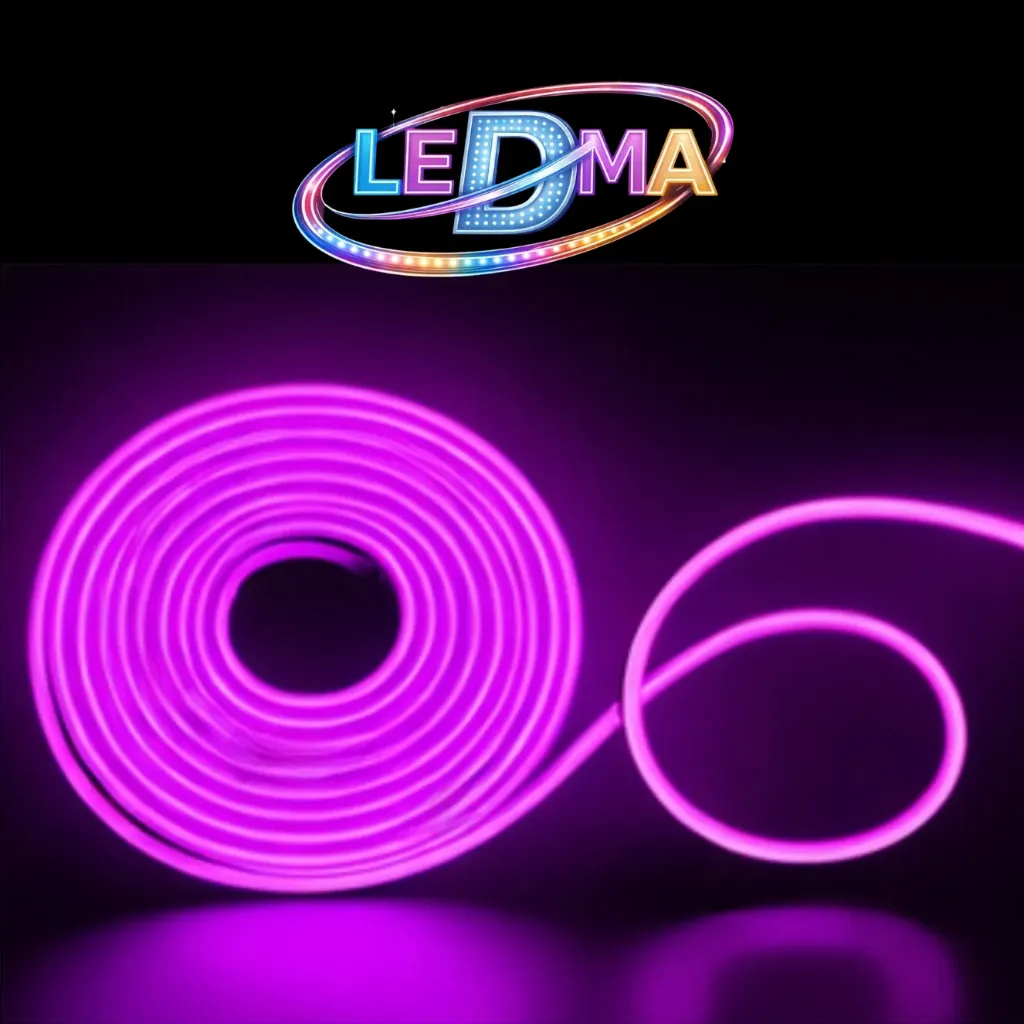 [2835-120LED-IP67-5+11MM 12V] Neon Flex 11x5 - 12v - ip65 exterior - 2835 - VIOLETA X METRO