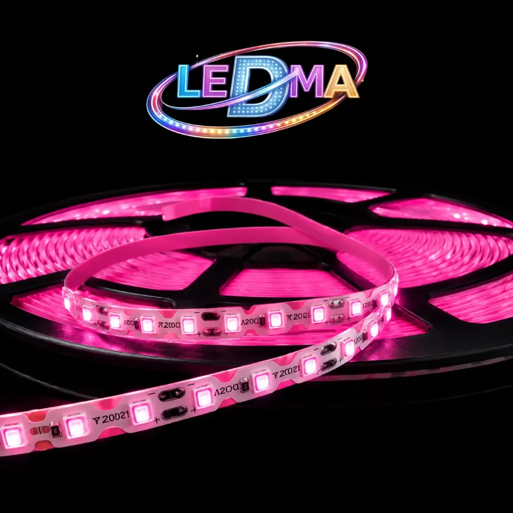 [12V-S2835-120D-IP20] Tira LED ZigZag 2835 - 12V - 7.2W/m - 120led/m - IP20 interior (ROSA) X METRO