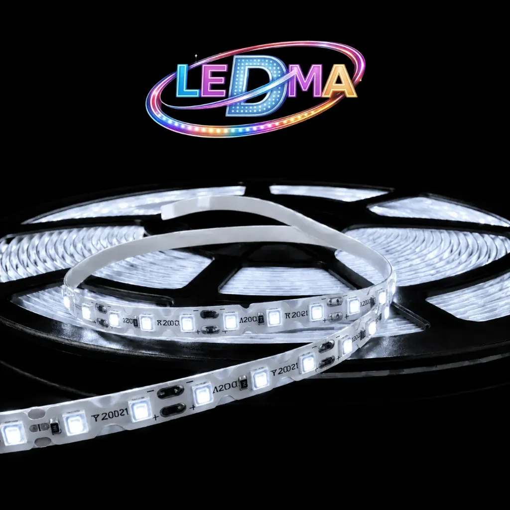 [12V-S2835-120D-IP20] Tira LED ZigZag 2835 - 12V - 7.2W/m - 120led/m - IP20 interior (B.FRIO) X METRO